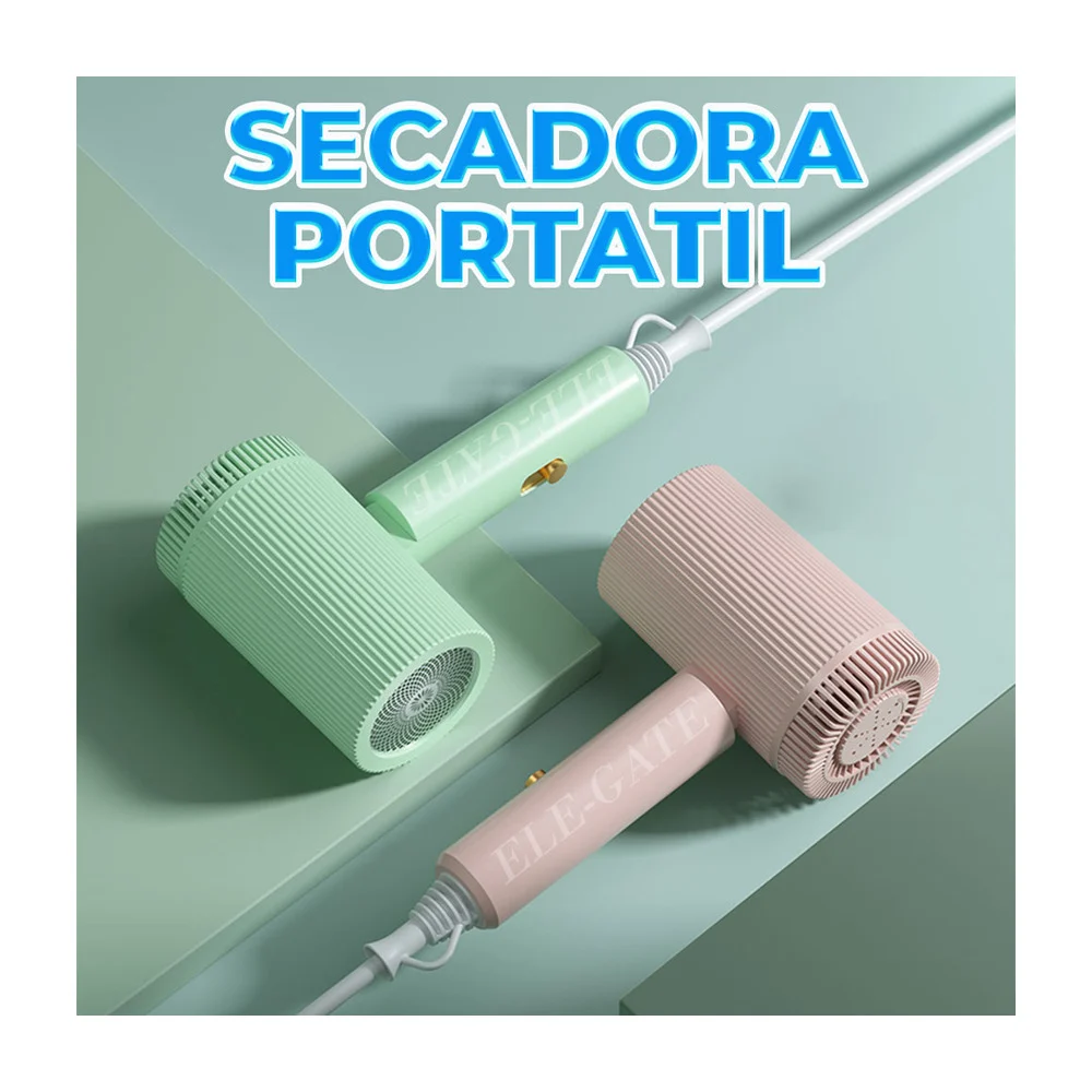 Secadora plegable para cabello con aromatizante, variedad de colores