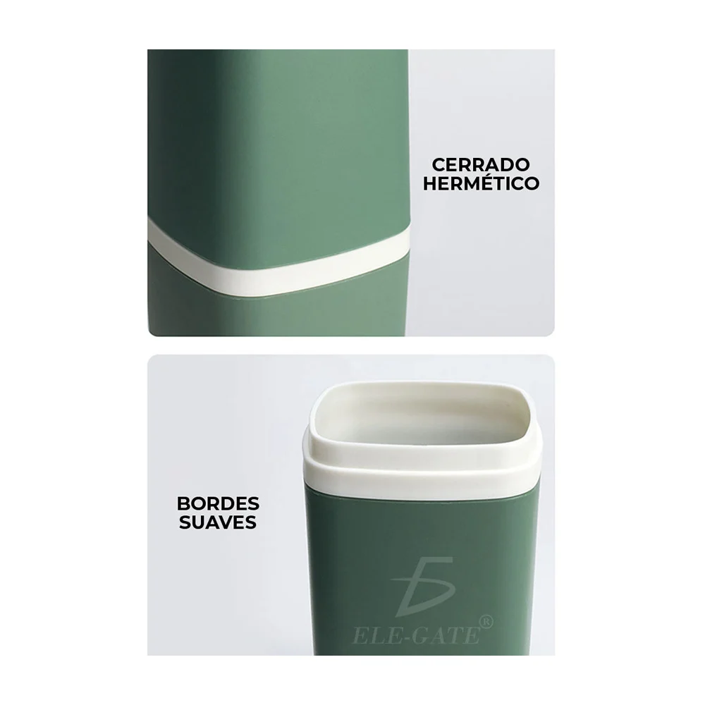 Estuche de plástico impermeable para cepillos de dientes, variedad de colores
