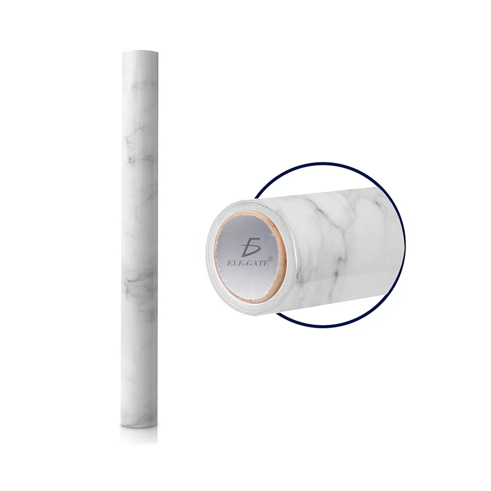 Vinil decorativo de pvc impermeable con diseño de mármol para renovar espacios / hog.273