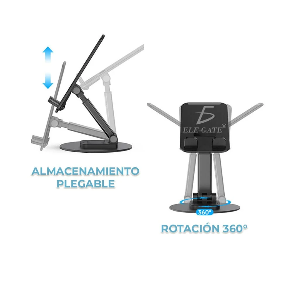 Soporte de celular o tableta ajustable compatible con dispositivos inteligentes y protección anticaídas / hold.88