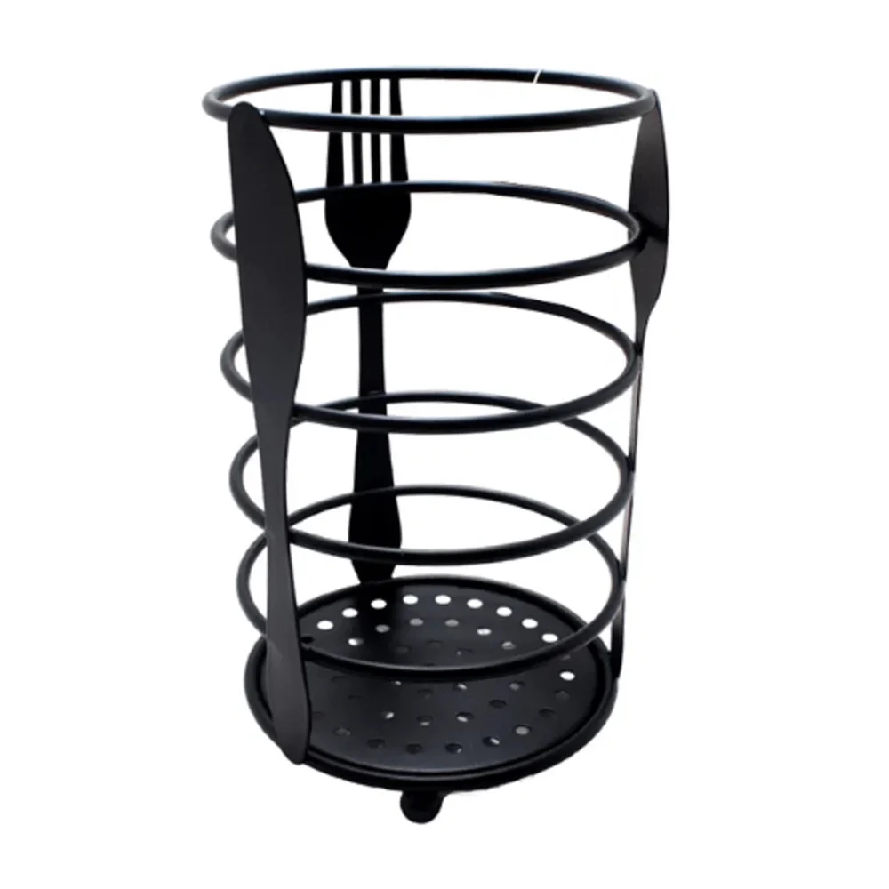 Porta cubiertos metálico redondo de 15cm / spoon rack ro-hp49046h
