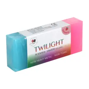 1pza Mini borrador twilight bicolor con aroma, variedad de colores / …