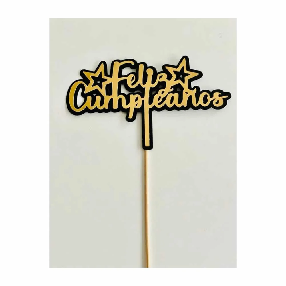 1pza Cake topper feliz cumpleaños con diseño de dinosaurios, variedad de diseños / happy party / hw-488