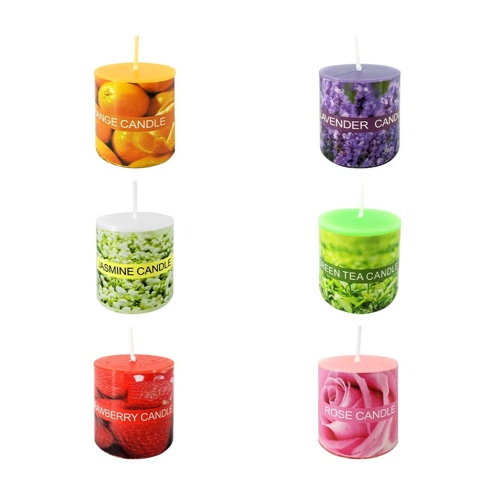 1pza Vela de cera aromática, 4cm, variedad de aromas / scented candle / hw59886 / hw59890