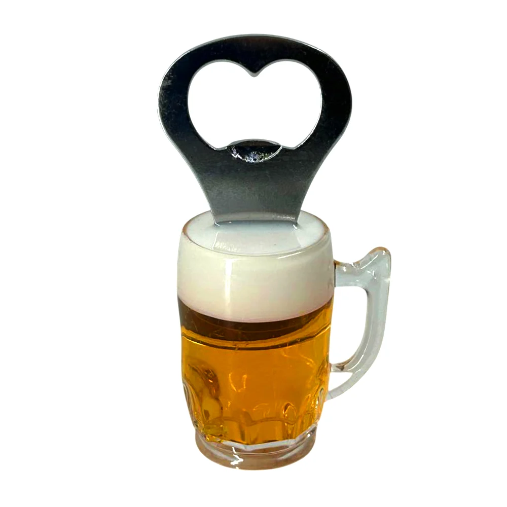 Destapador en forma de tarro de cerveza con imán de 9.5cm / hw60783