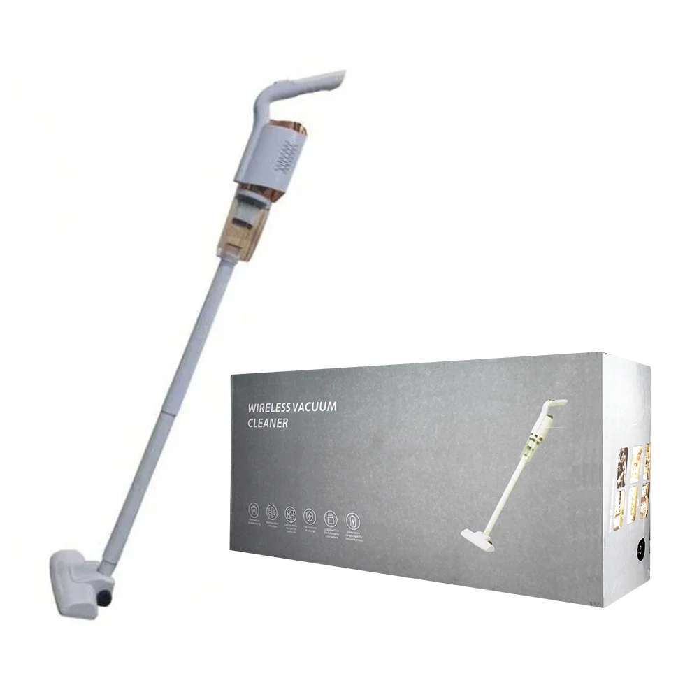 Aspiradora eléctrica inalámbrica ajustable 2 en 1 manual y para pisos / hy-118
