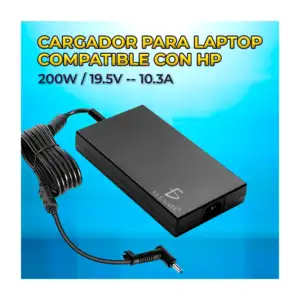 Cargador para laptop con punta de 4.5x3.0mm, compatible con hp / 200w…