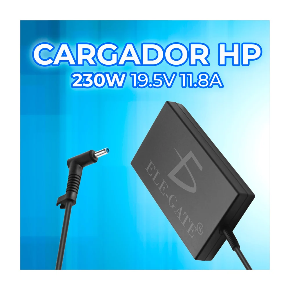 Cargador para laptop con punta de 4.5x3.0mm, compatible con hp / 230w 19.5v 11.8a
