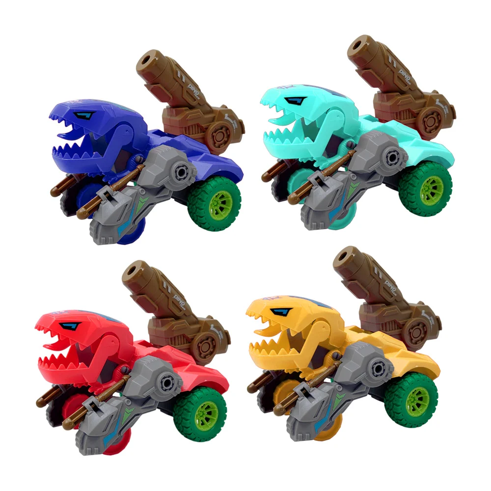 Carrito camión transformer en forma de dinosaurio con cañón lanza misiles, variedad de modelos y colores / hy003a