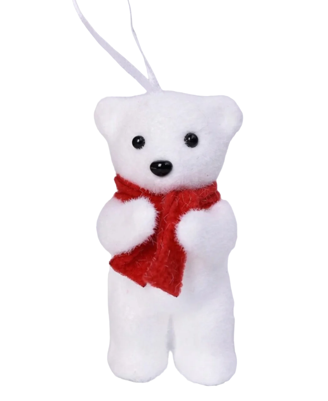 1pza Adorno colgante navideño en forma de oso con bufanda, variedad de colores / hl-sdh8424