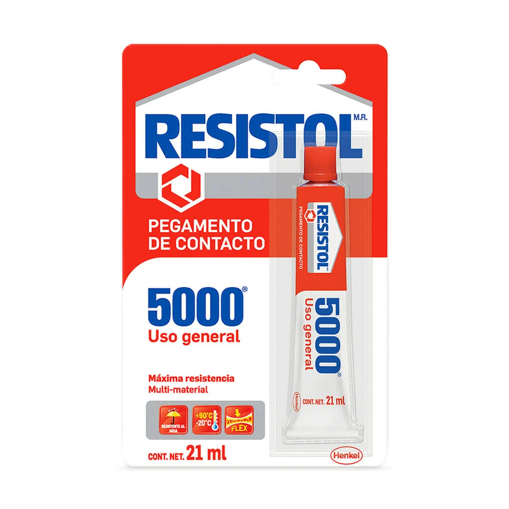 Pegamento resistol líquido henkel 5000 de contacto para uso general, 21ml
