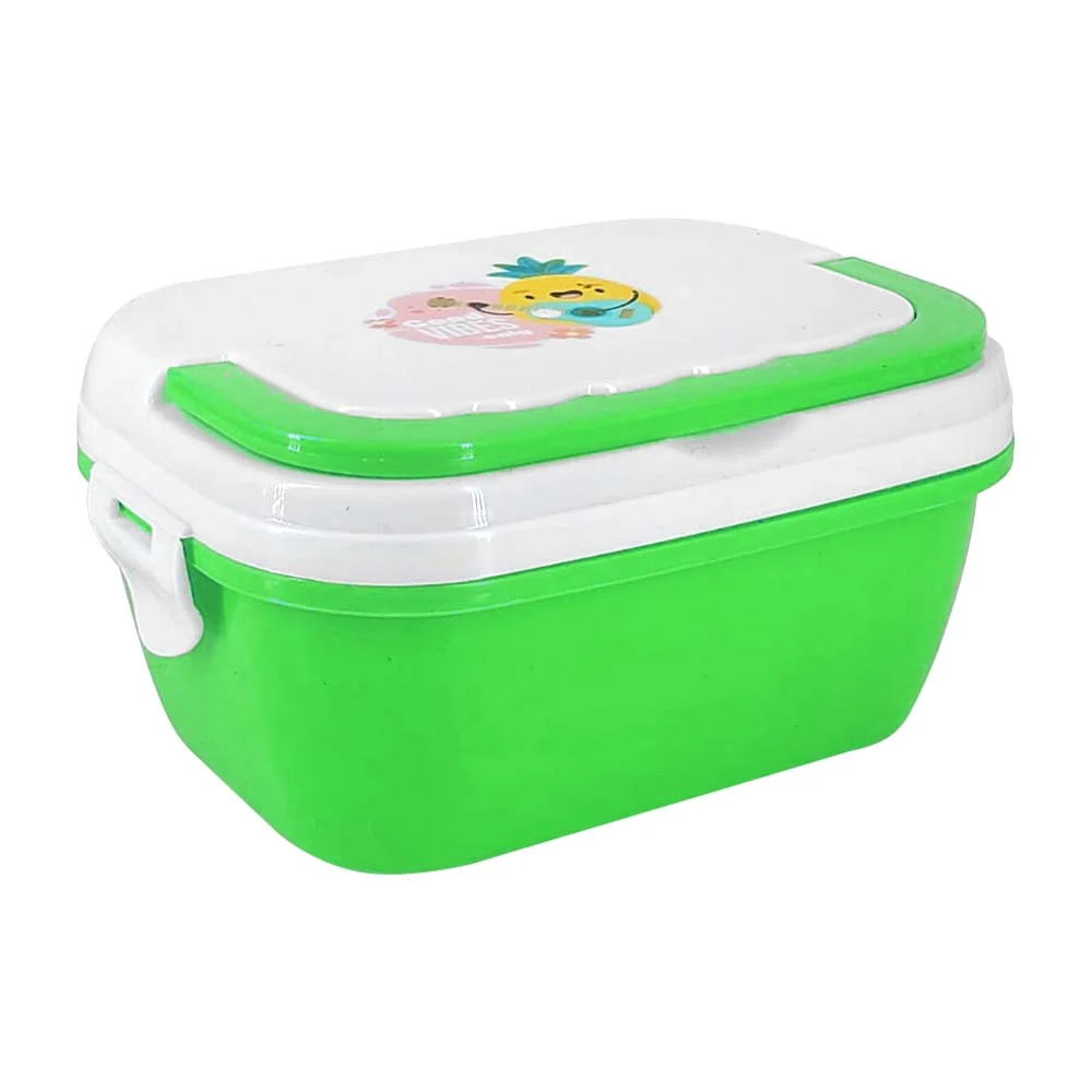 Tupper rectangular infantil con asa, variedad de colores / good vibes only / inn-js-153 / x380