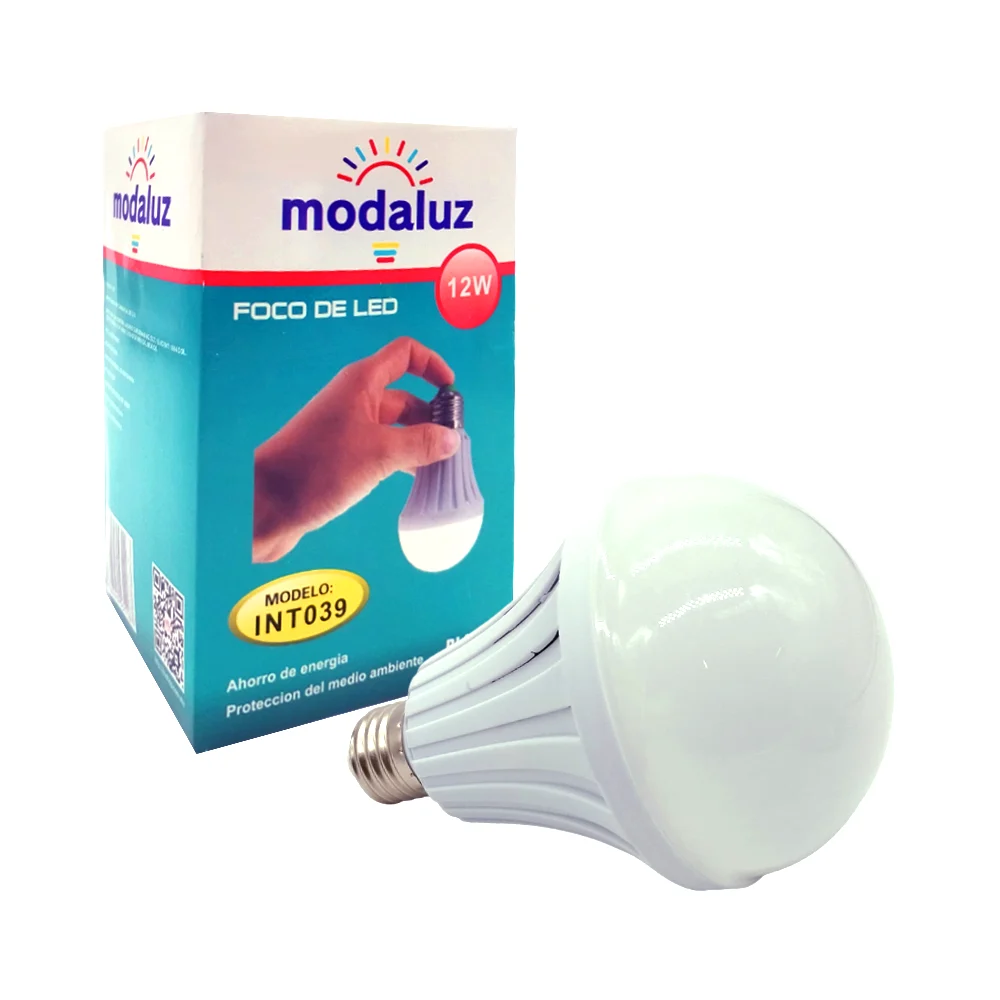 Foco bombilla led ahorrador modaluz de luz fría con consumo de 12w / int039