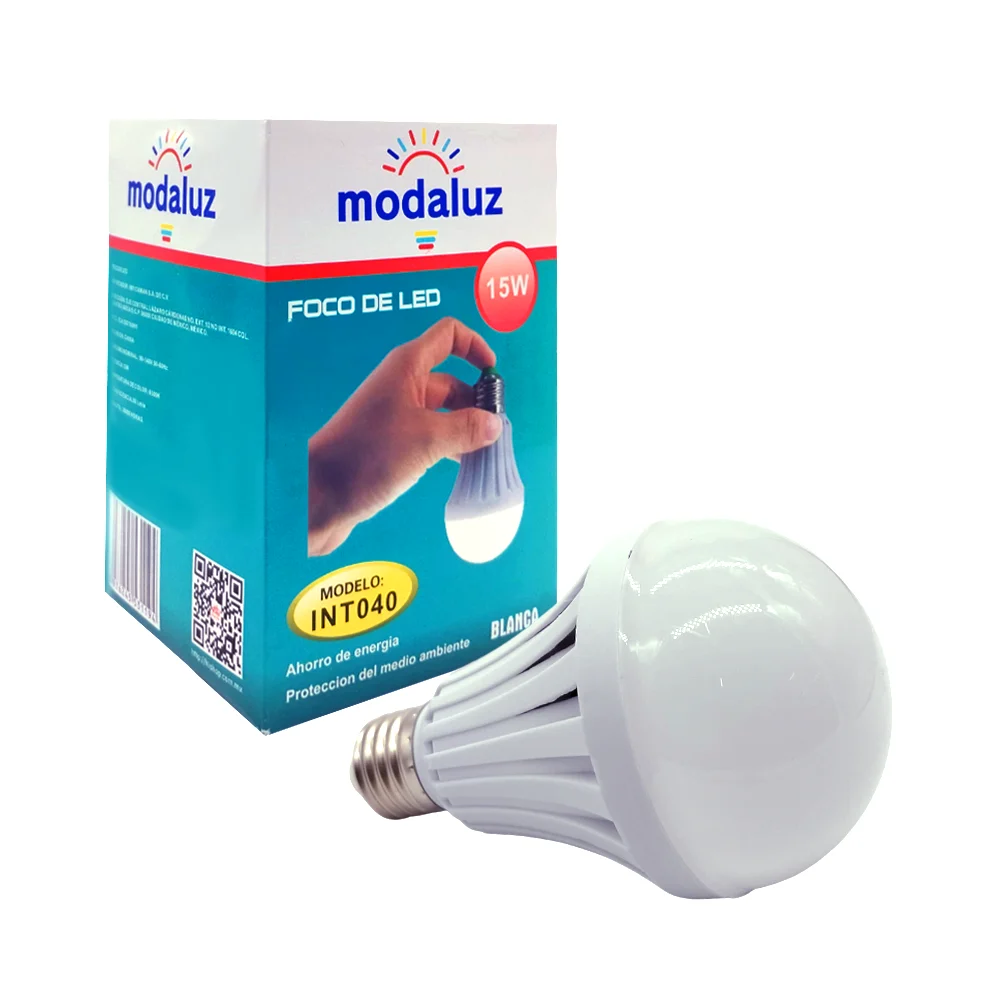 Foco bombilla led ahorrador modaluz de luz fría con consumo de 15w / int040
