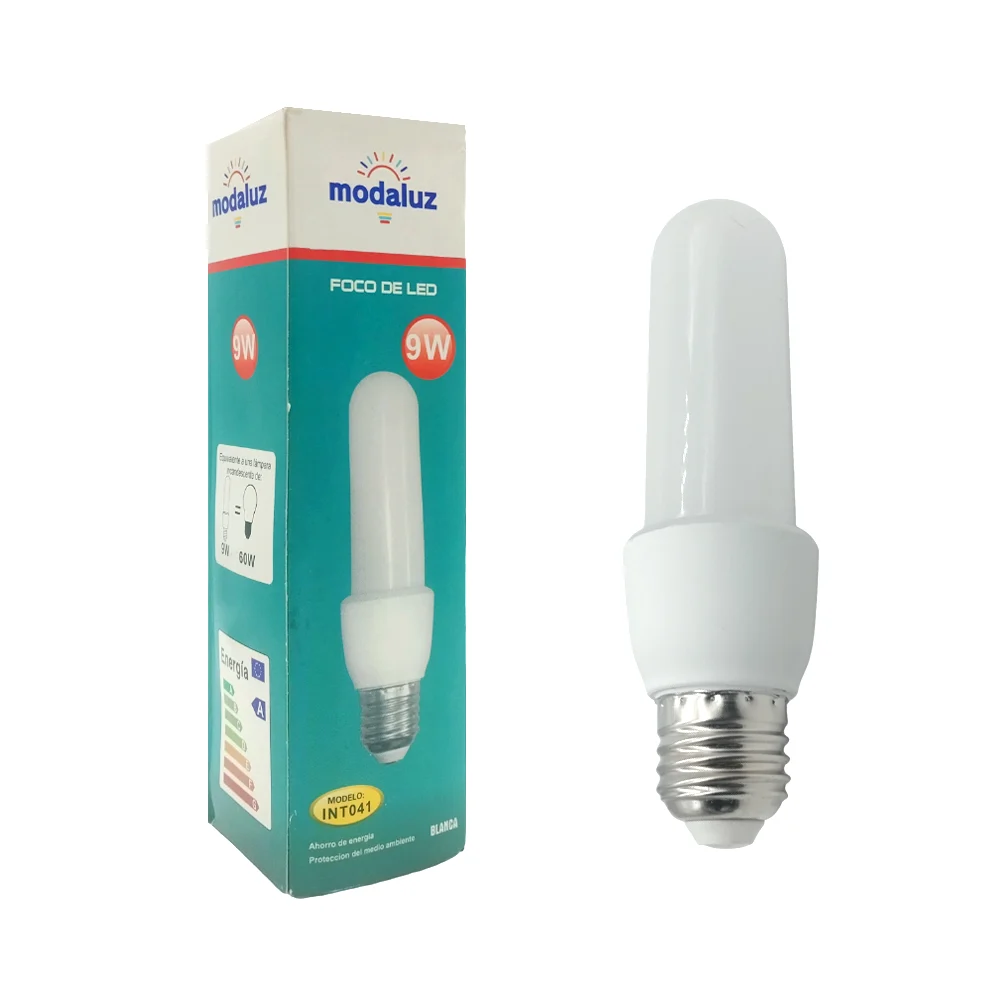 Foco bombilla pequeño ahorrador modaluz de luz led fría con consumo 9w / int041