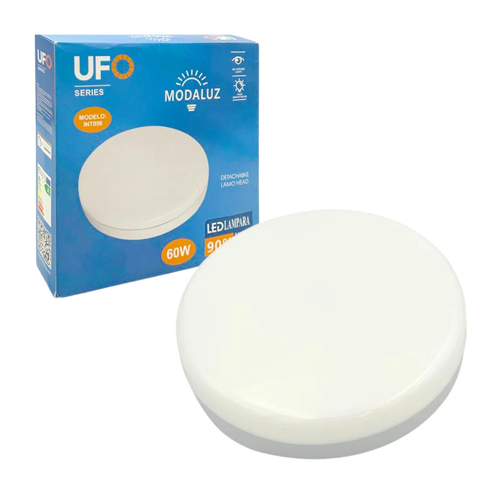 Lámpara led tipo plafón redondo modaluz ufo de luz blanca con consumo de 60w / int056