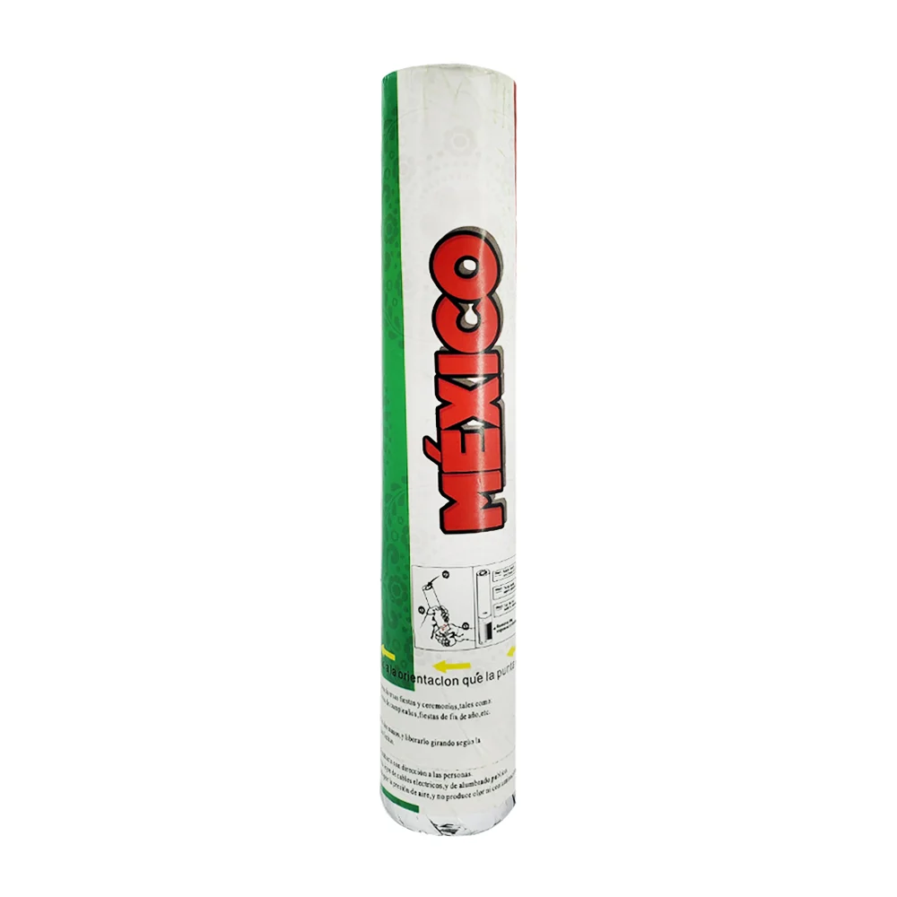 1pza Cañón bazuca lanza confetti con temática de fiesta mexicana, 28cm / isa-lp-1b / 19-lp-1
