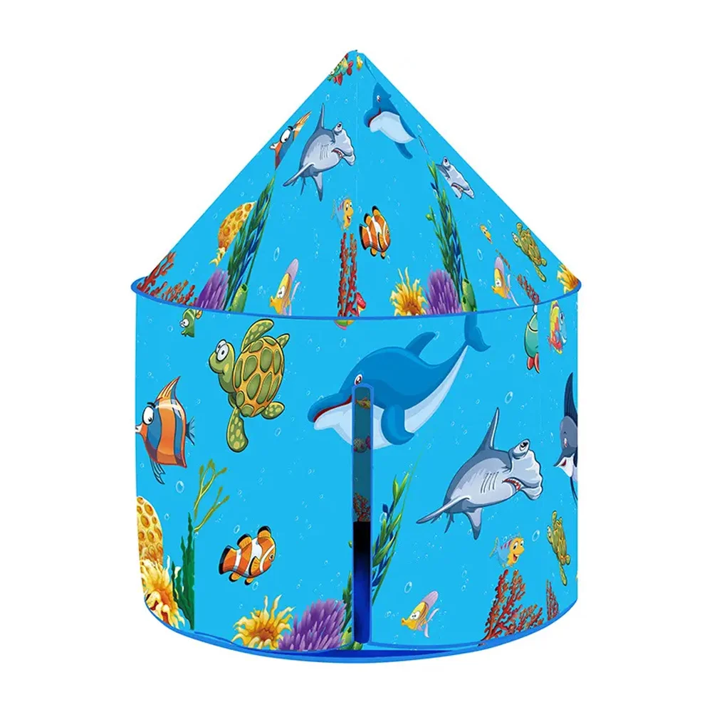 Tienda casa de campaña infantil plegable con diseño marino / childrens ocean tent