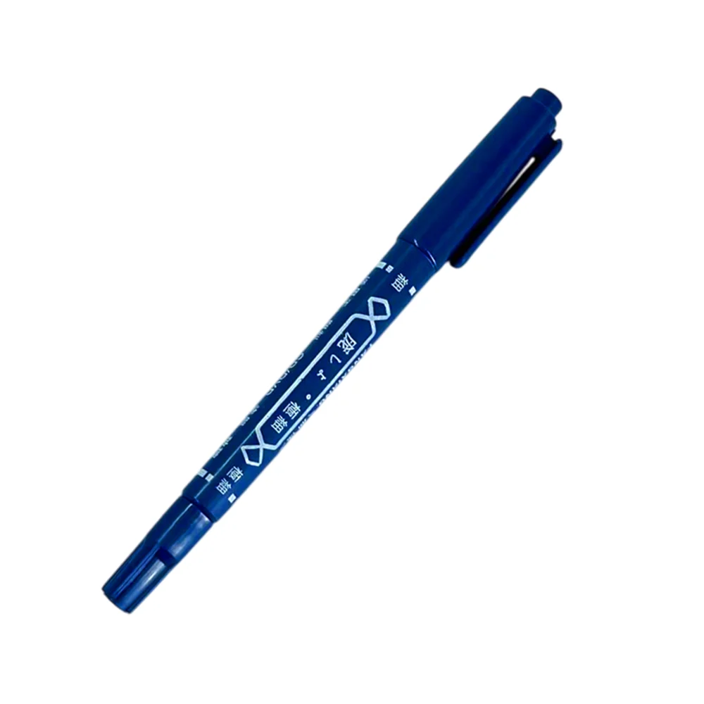 1pza Marcador / plumón de tinta azul o roja de doble punta / pangxiang / j310 / j309