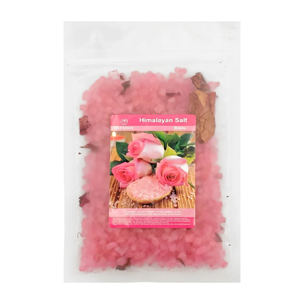 Paquete sal de baño del himalaya con extracto florales o frutales, 100gr / himalayan salt