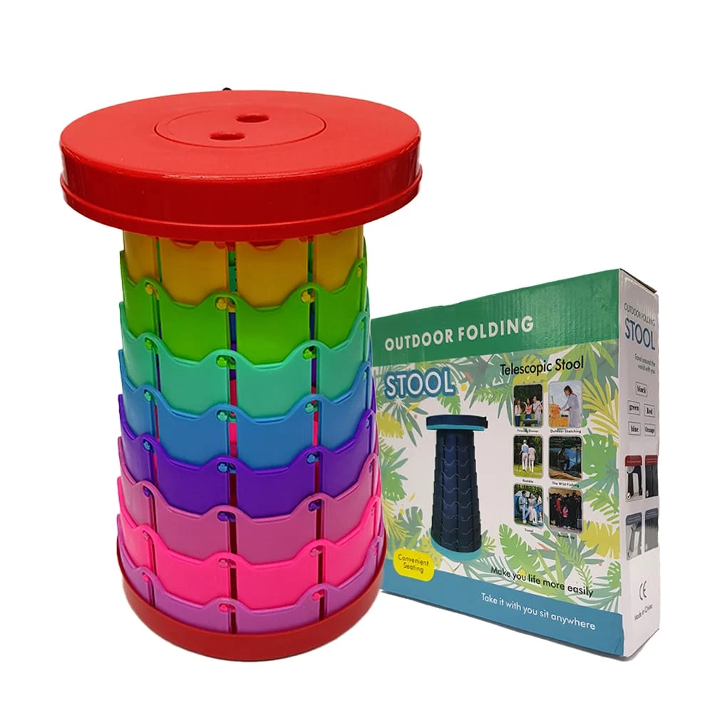 Taburete / banco portátil de extensión plegable 45x25cm / outdoor folding stool jaj-3