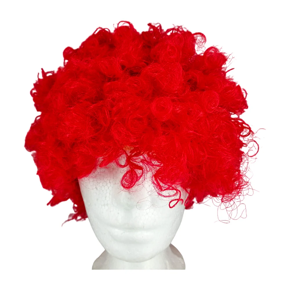 Peluca para fiesta tipo afro, con rizos medianos, variedad de colores / jf-309