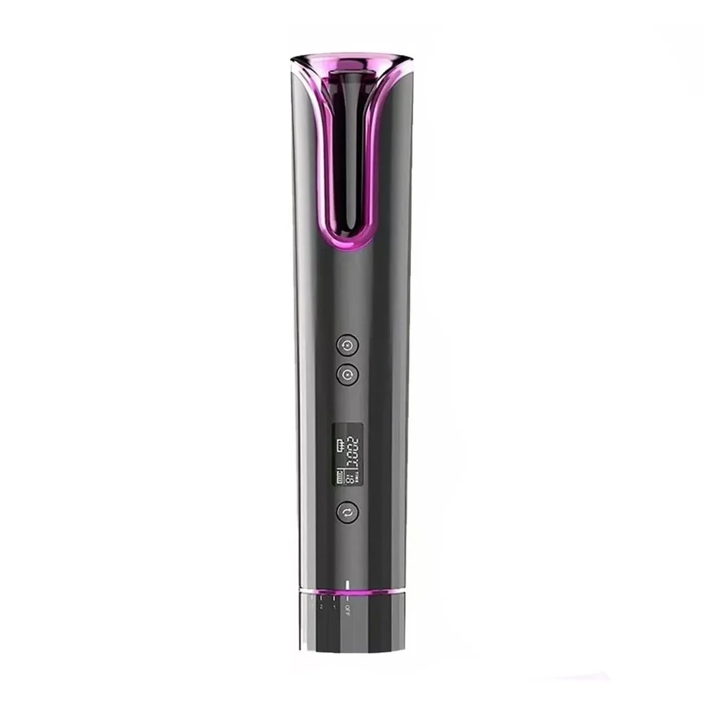 Rizadora inalámbrica portátil con 4 niveles de temperatura, para cabello / cordless hair curler / jfq-4212