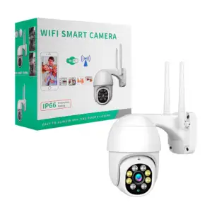 Cámara de seguridad wifi 360 de 2 antenas con protección ip66, visión…