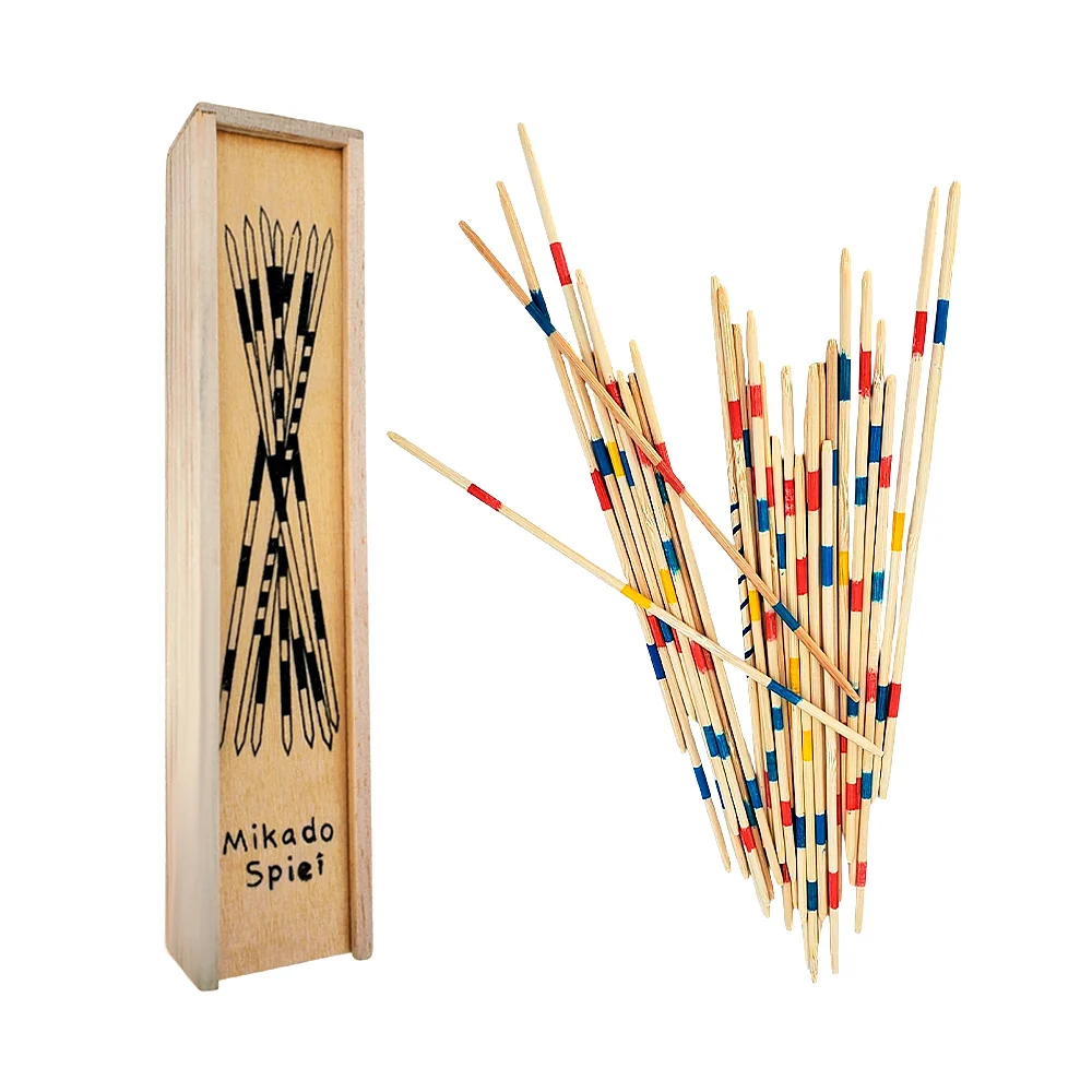 Juego de mesa, palillos chinos de madera, 31 piezas / mikado spiei / jm-2039