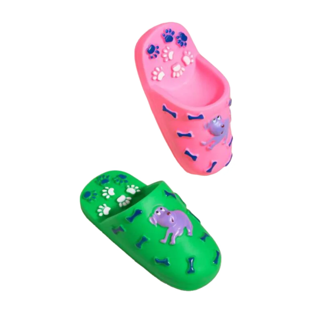 Juguete con sonido chifle chillón en forma de pantufla, variedad de colores / 917370
