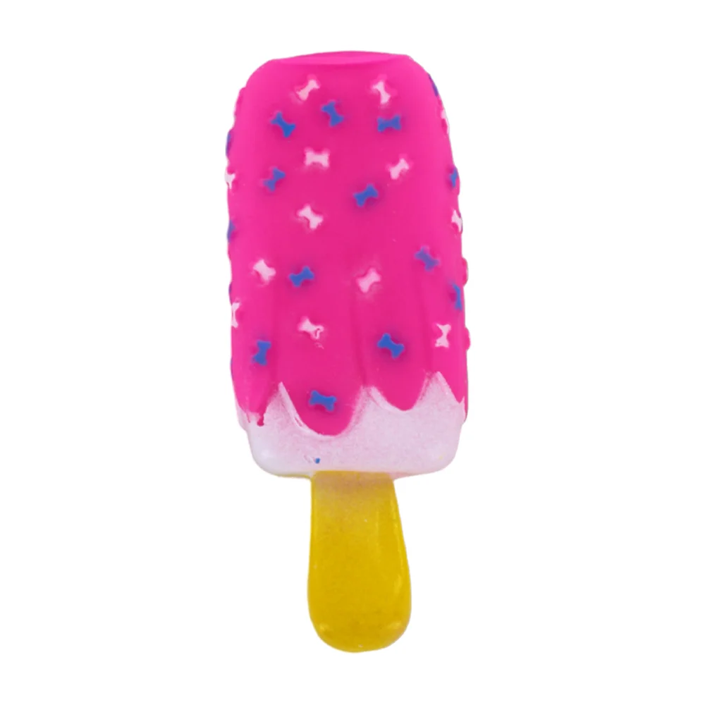 Juguete con sonido chifle chillón en forma de paleta de hielo, variedad de colores / 917479