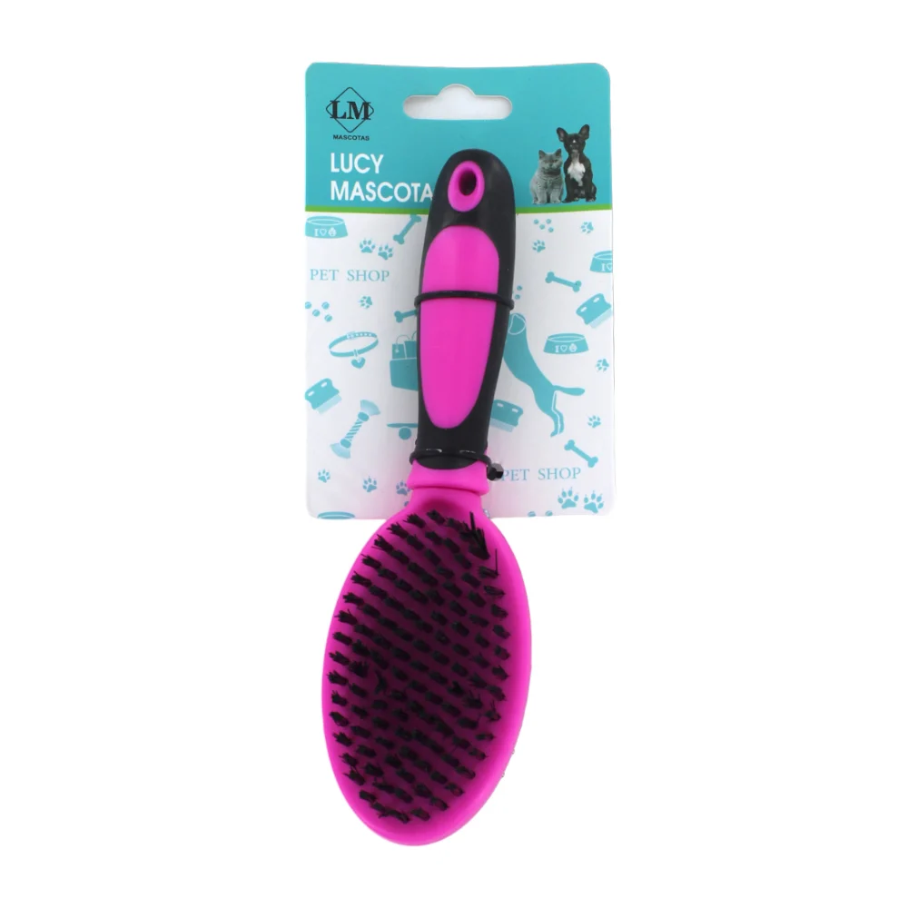 Cepillo doble de plástico para mascotas, variedad de colores / 917783