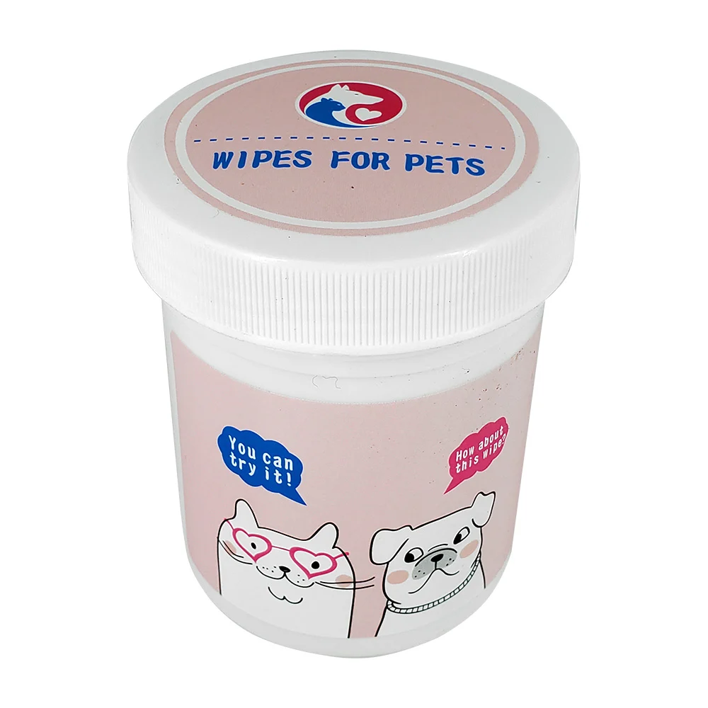 Bote con 200 toallitas limpiadoras multifuncionales para mascotas / wipes for pets