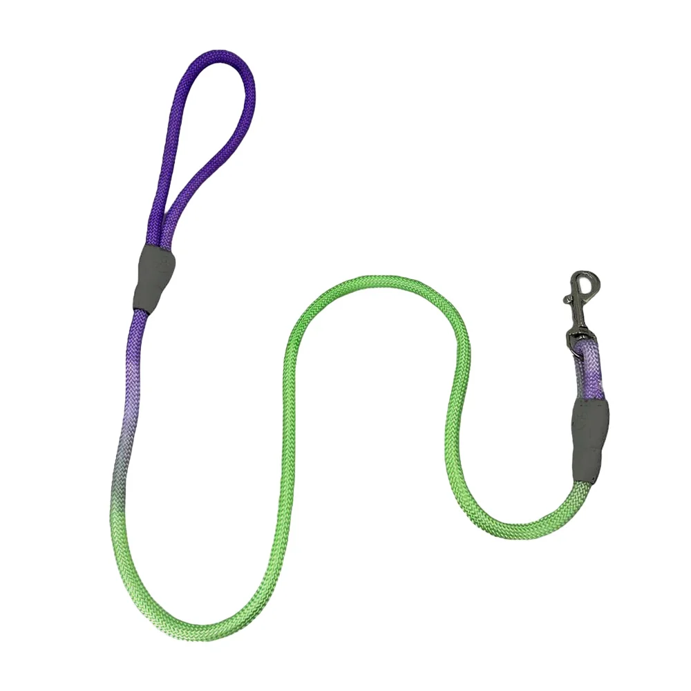 Correa tipo soga bicolor de 116cm, para mascota, variedad de colores / 2386