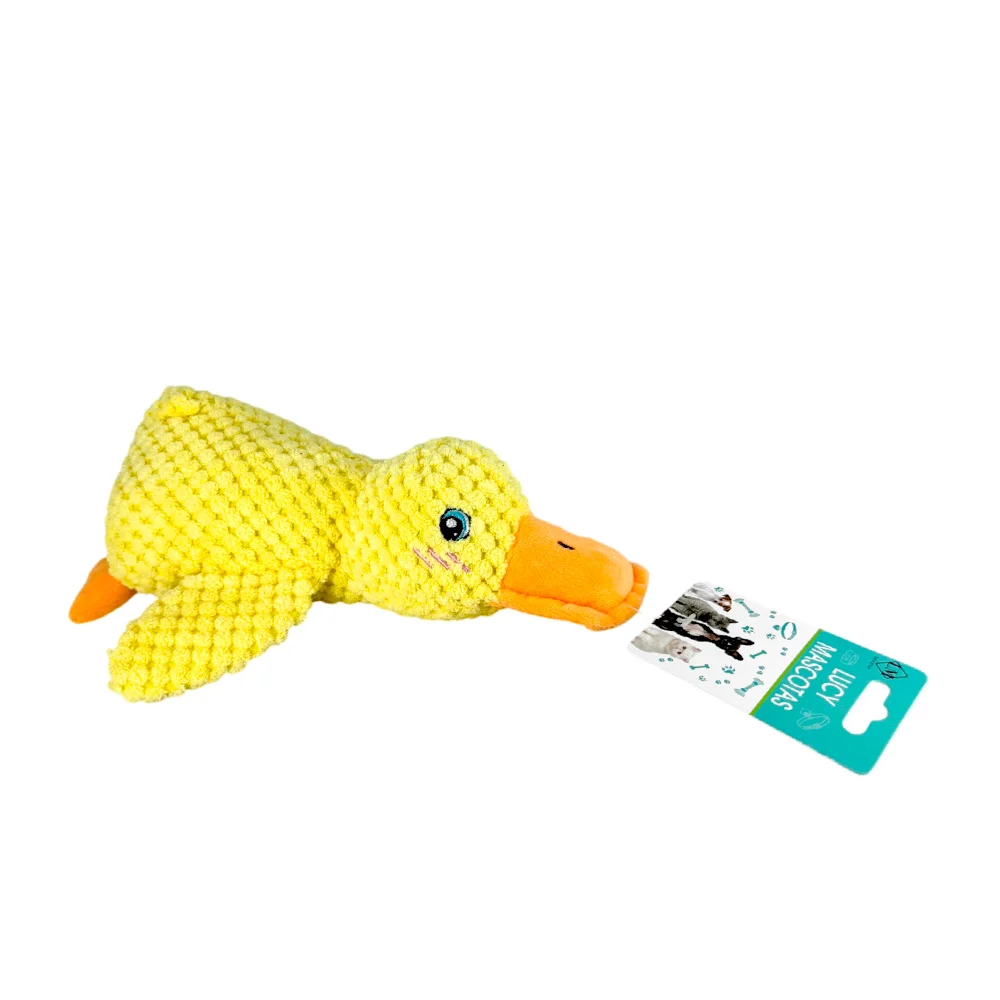 Juguete / peluche de microfibra con forma de pato para mascota / lucy mascotas / 2570