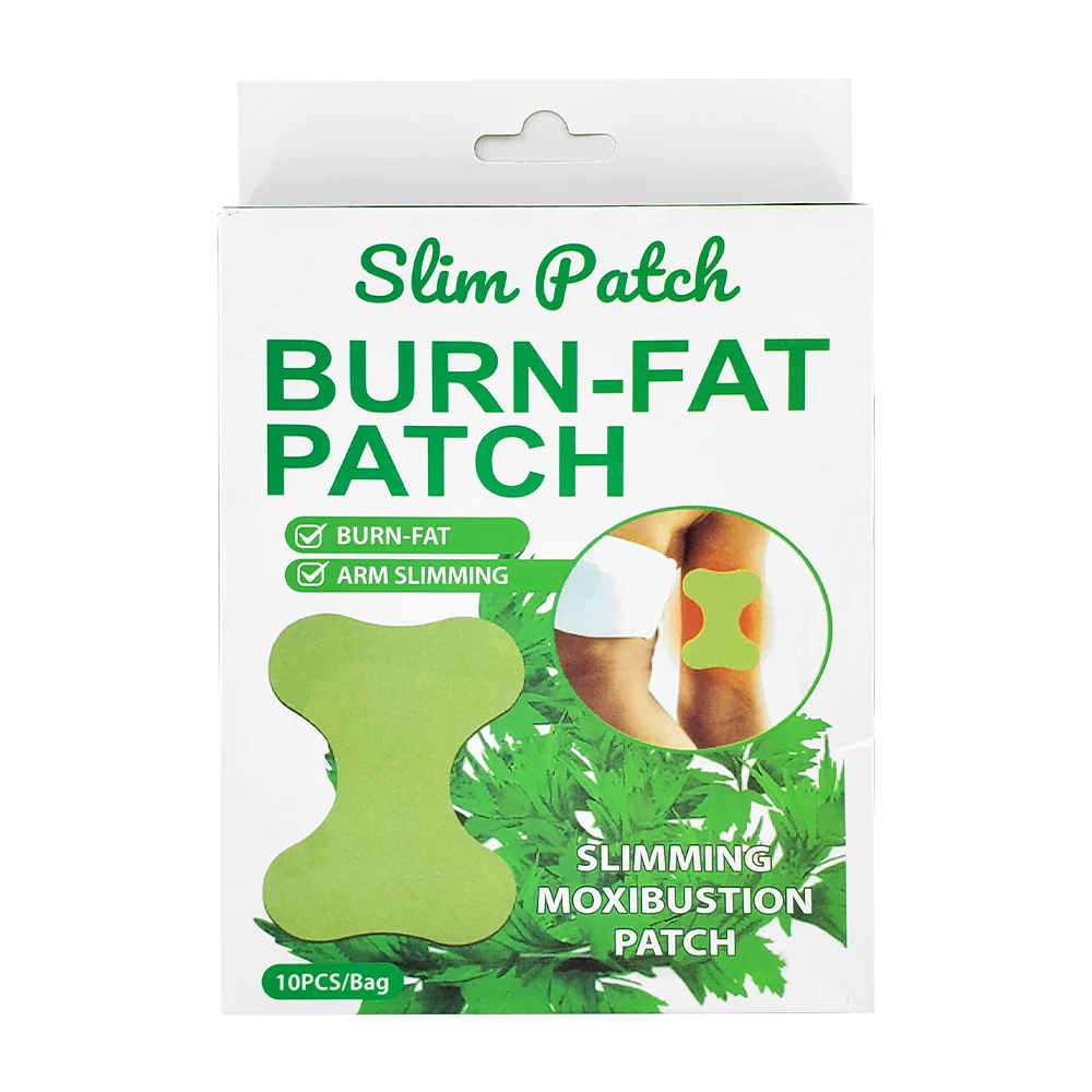 Caja con 10 parches para adelgazar los brazos y quemar grasa / slim patch