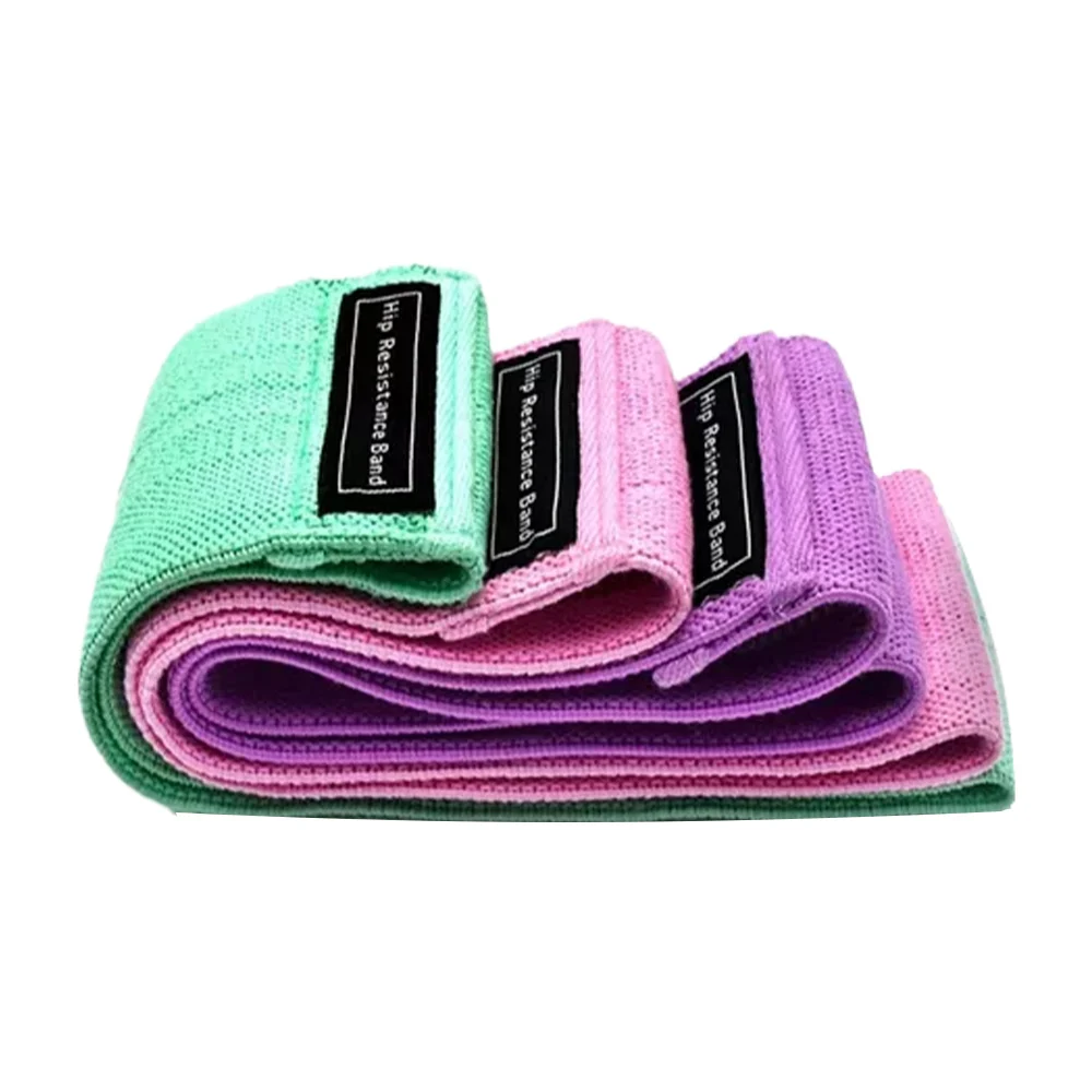 Paquete de 3 ligas bandas de resistencia de tela, variedad de colores / hip resistance bands