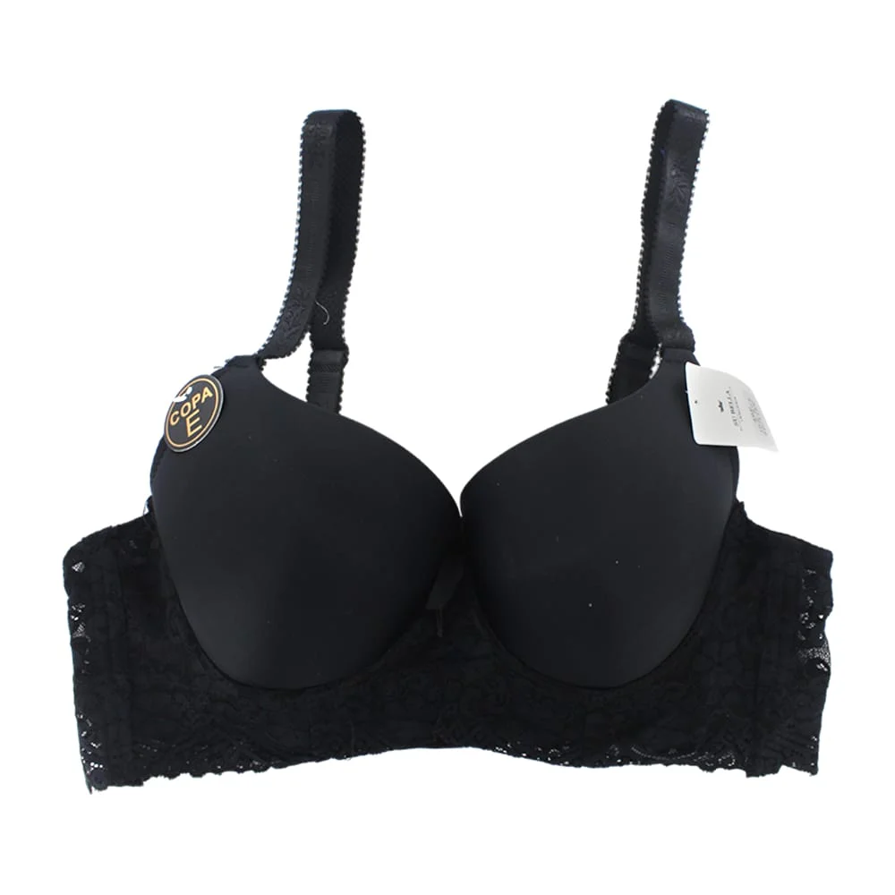 Brasier liso copa e con encaje y tirantes ajustables, variedad de tallas y colores / su bella lenceria / 573