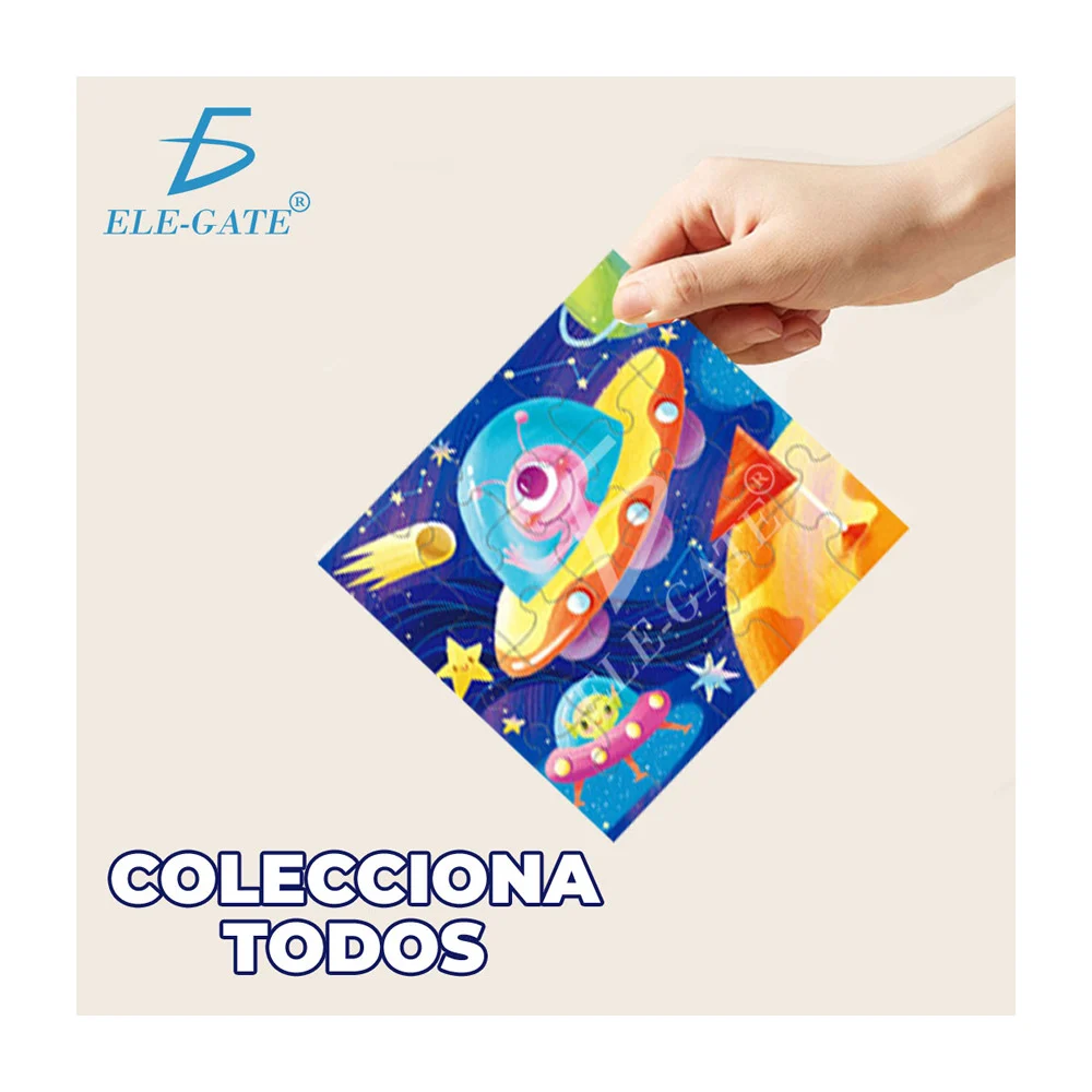 Rompecabezas para niños con temática espacial de 120 piezas 6 en 1