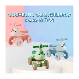 Cochecito de cuatro ruedas tipo andadera para equilibrio de niños con…