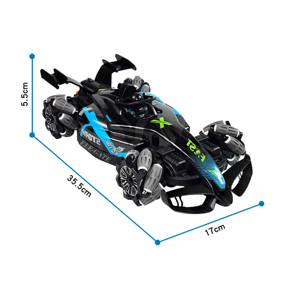 Coche de carreras ele-gate con control remoto y sensor teledirigido recargable con efecto de humo y luces, variedad de colores / jug.9900.p