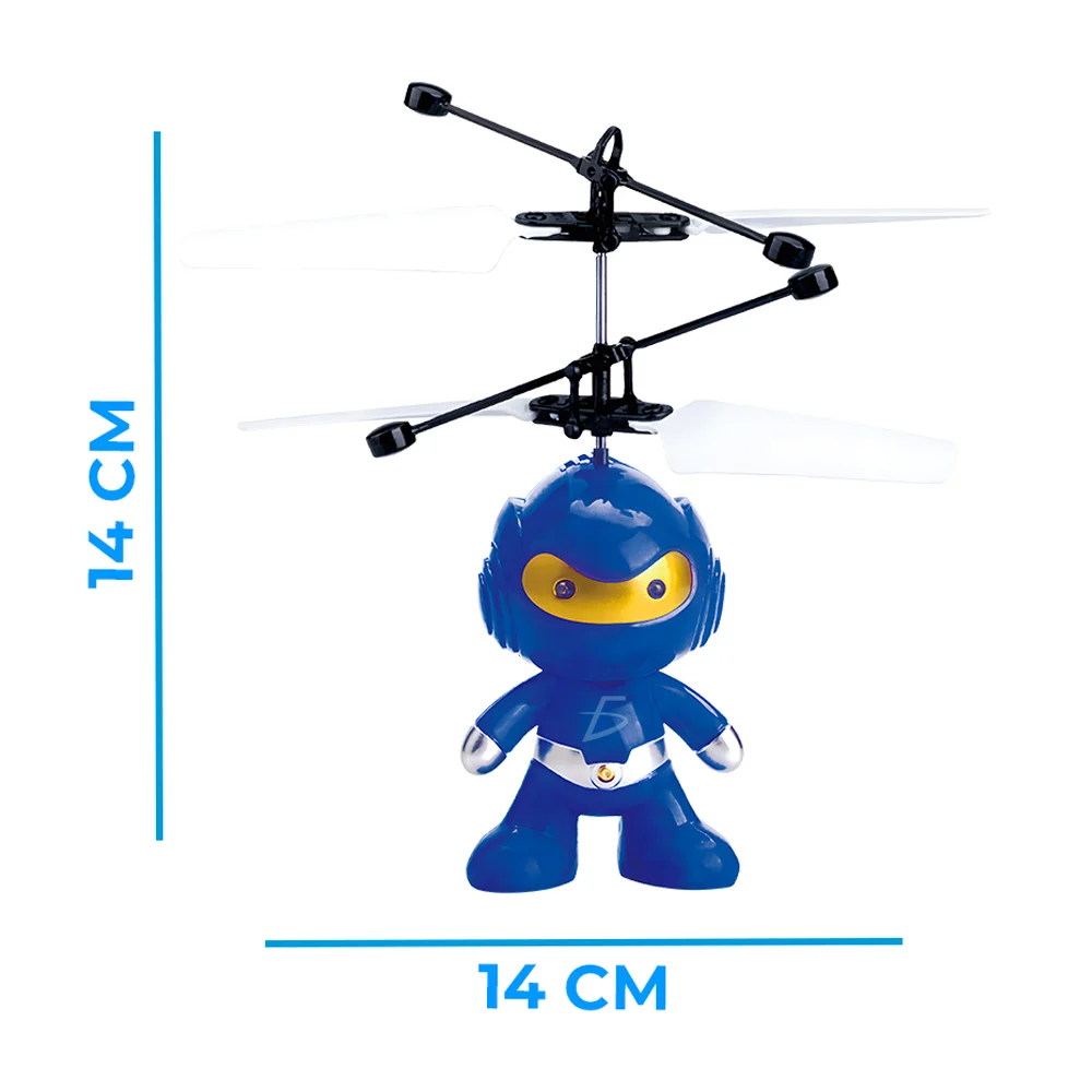Dron de juguete recargable tipo helicóptero en forma de robot con sensor de mano y luz, variedad de colores