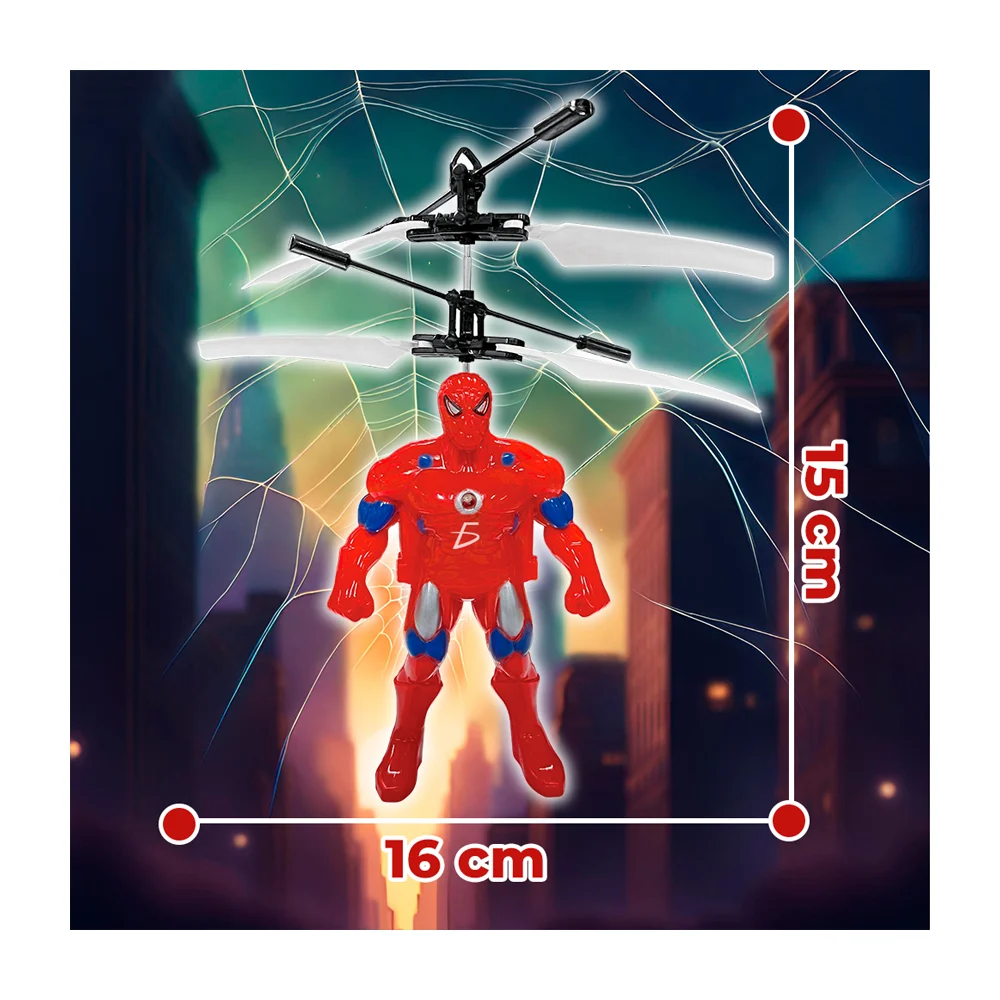 Juguete tipo drone con diseño de super heroe / jug.fxq9803