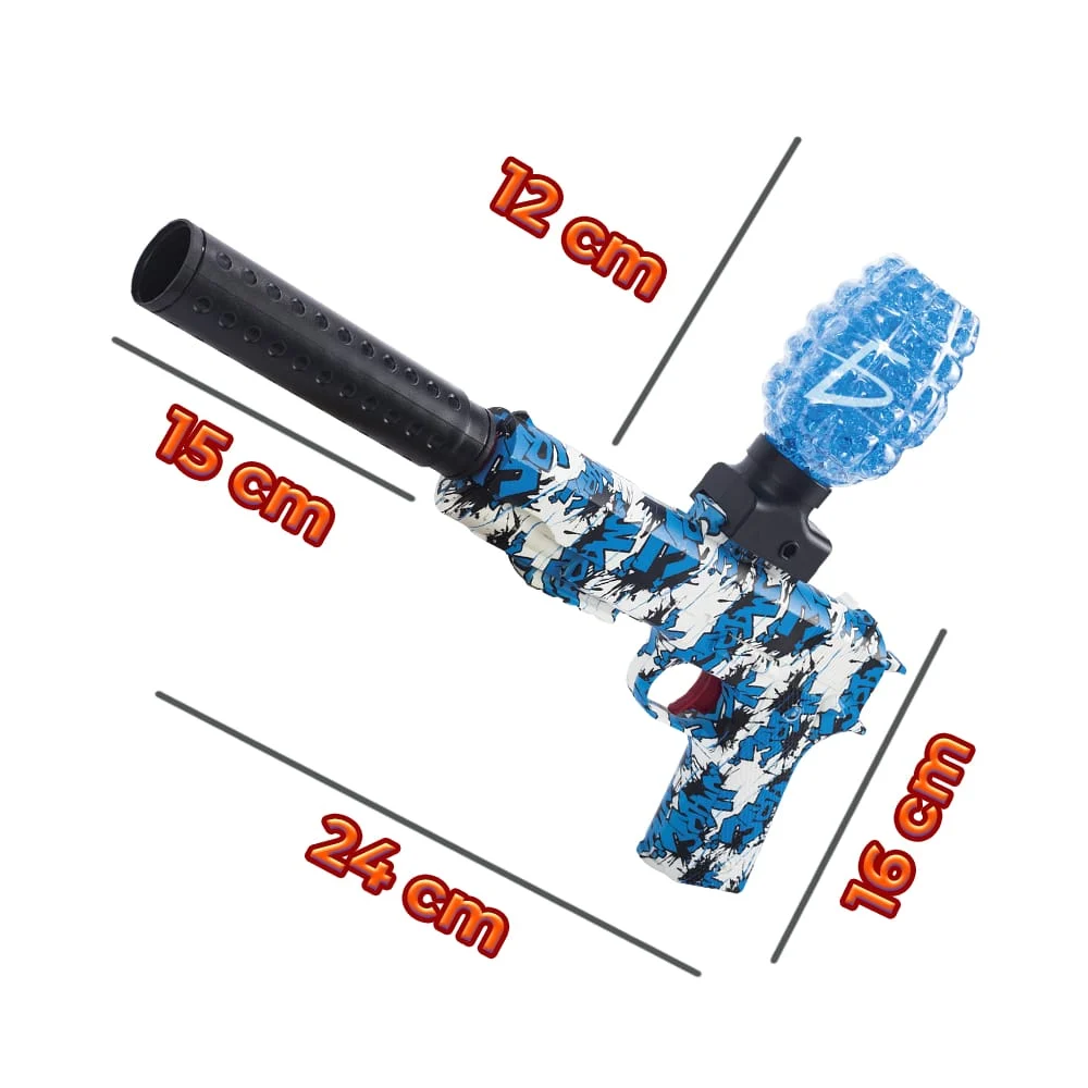 Pistola de hidrogel con carga rápida automática, variedad de diseños / jug.g940