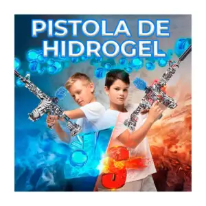 Pistola eléctrica lanza bolitas de hidrogel con diseño de graffiti + …