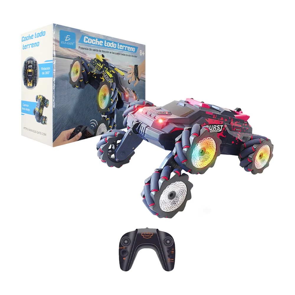 Carro radio control todo terreno con luces y sonidos, incluye solo control remoto / jug.jc03