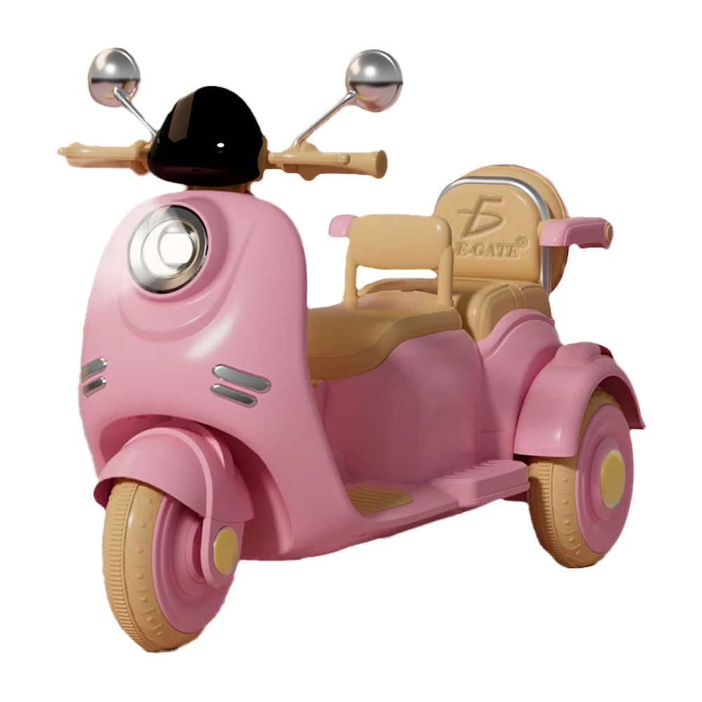 Mini motocicleta eléctrica infantil con maletero pequeño multifuncional, variedad de colores