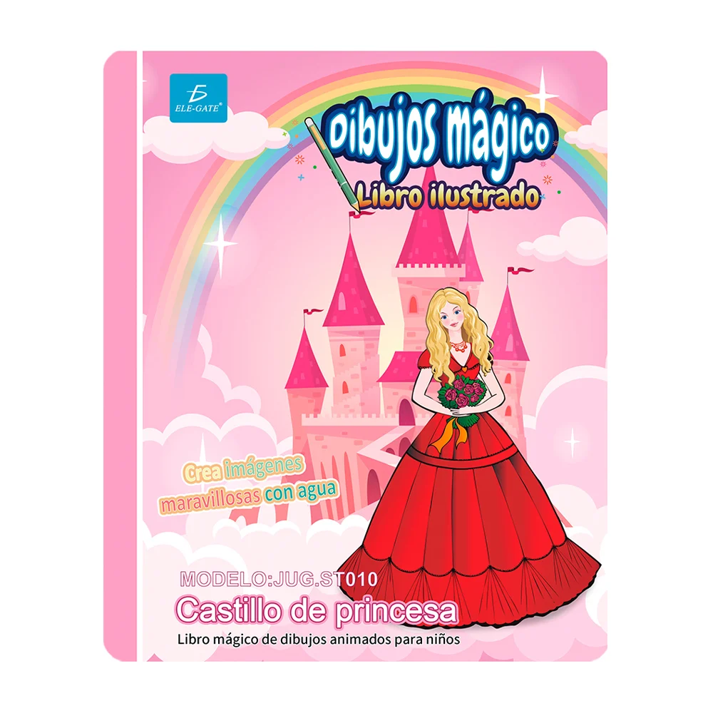 Libro mágico reutilizable con dibujos ilustrados de deportes de atletismo y plumón para agregar agua / jug.st012