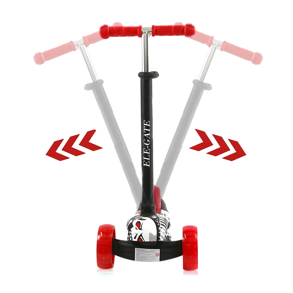 Scooter infantil eléctrico de pilas ele-gate con luces y sonido para niños de hasta 50kg y 85cm de altura diseño de telaraña / jug.ty28