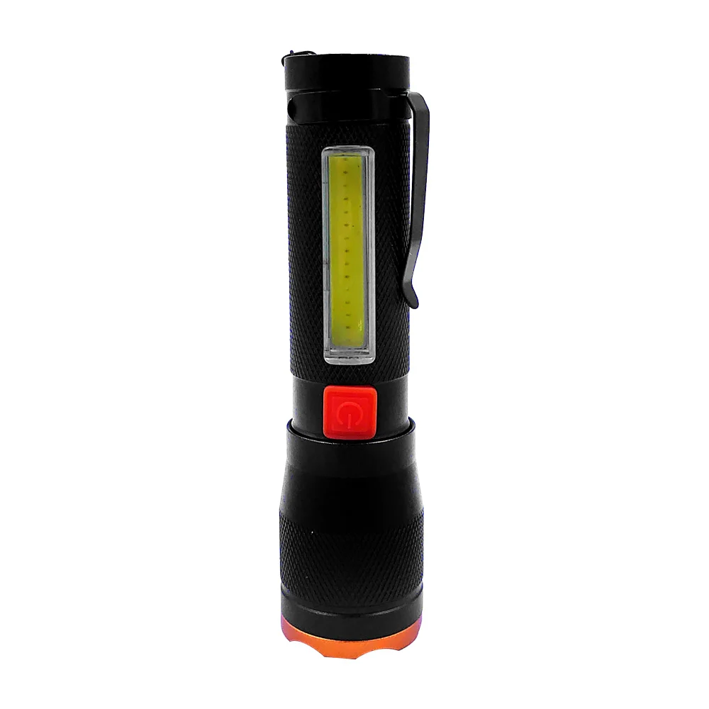 Lámpara linterna táctica recargable con 4 modos de iluminación + estuhe / power style / k-501-1